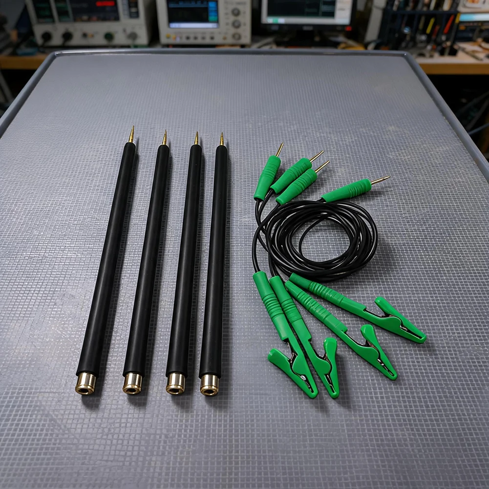 4Pcs LED BDM Probe Kit Green Wire Clip Cable For ECU Programming Diagnostic Tool Automotive Tester Accessories