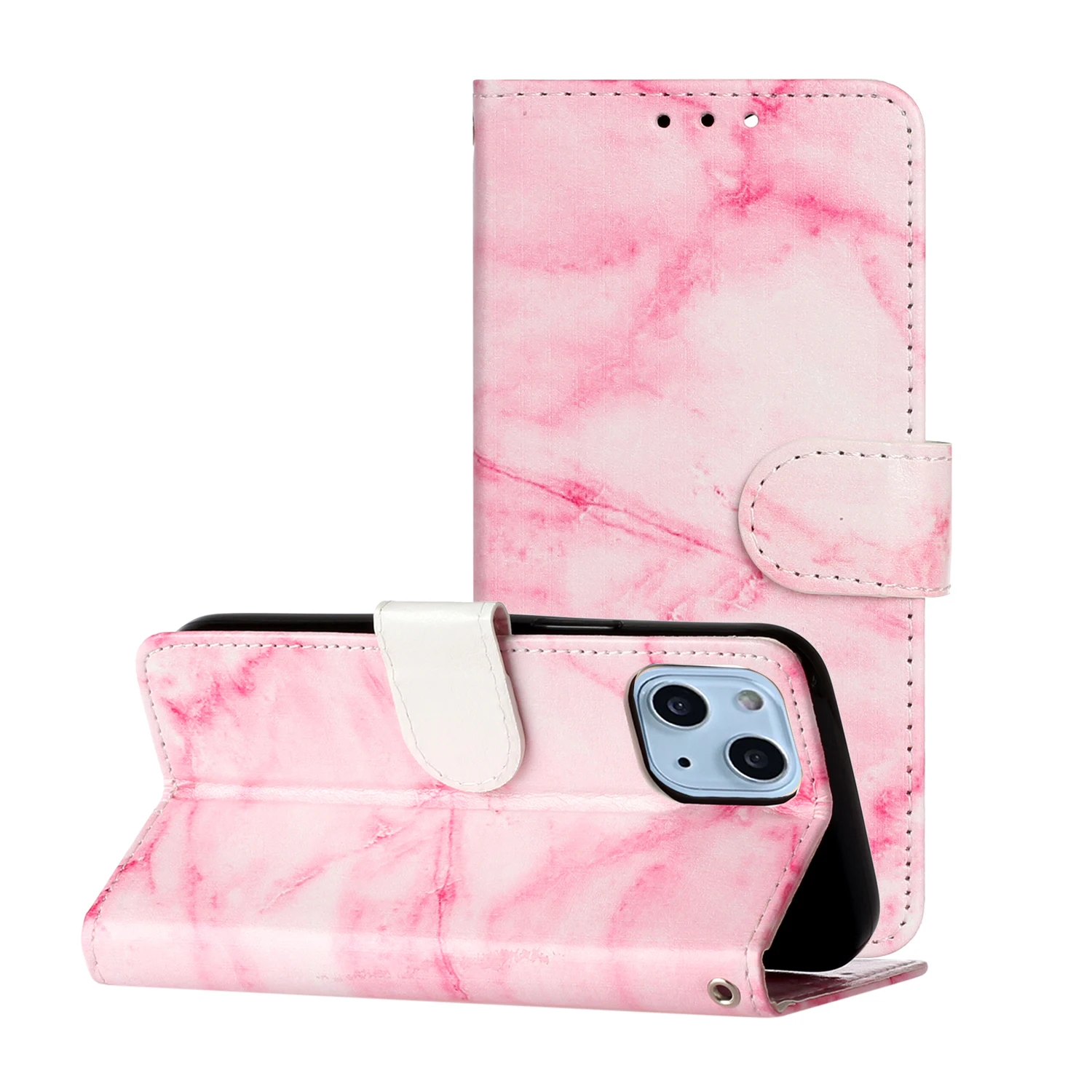 

100pcs Marble Patterns Wallet Leather Phone Cases Case For OPPO A17 A57 A77 A74 A54 A94 A36 A76 Find X5 Reno 8 7Z Pro Lite 5G