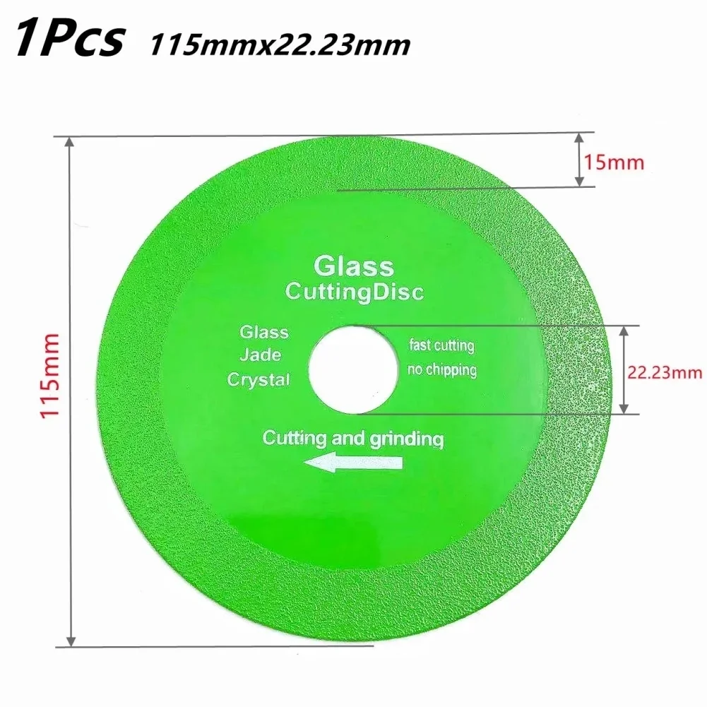 1Pcs Glas Trennscheibe Ultra-dünne Sägeblatt 100/115/125*22,23mm Diamant Jade wein Flasche Keramik Polnischen Winkel Grinder Maschine – Detail 2