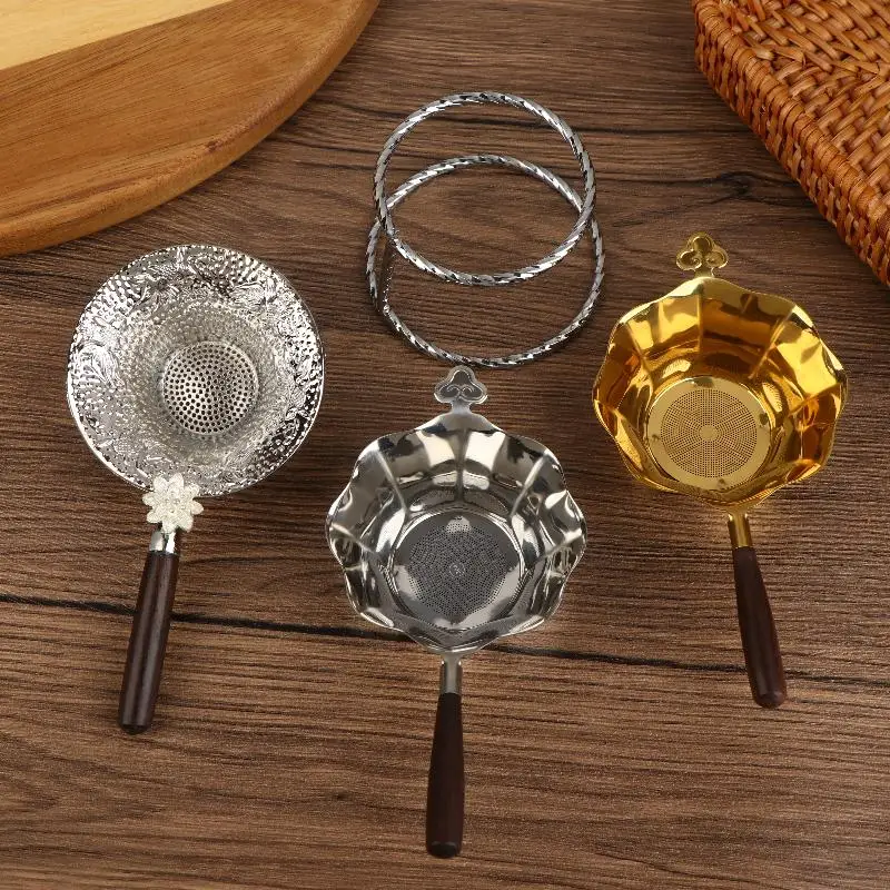 Hammer Patterned Fish Tea Strainer Tea Accessories Metal Tea Filter Mesh Alloy Separator Kitchen Accessories