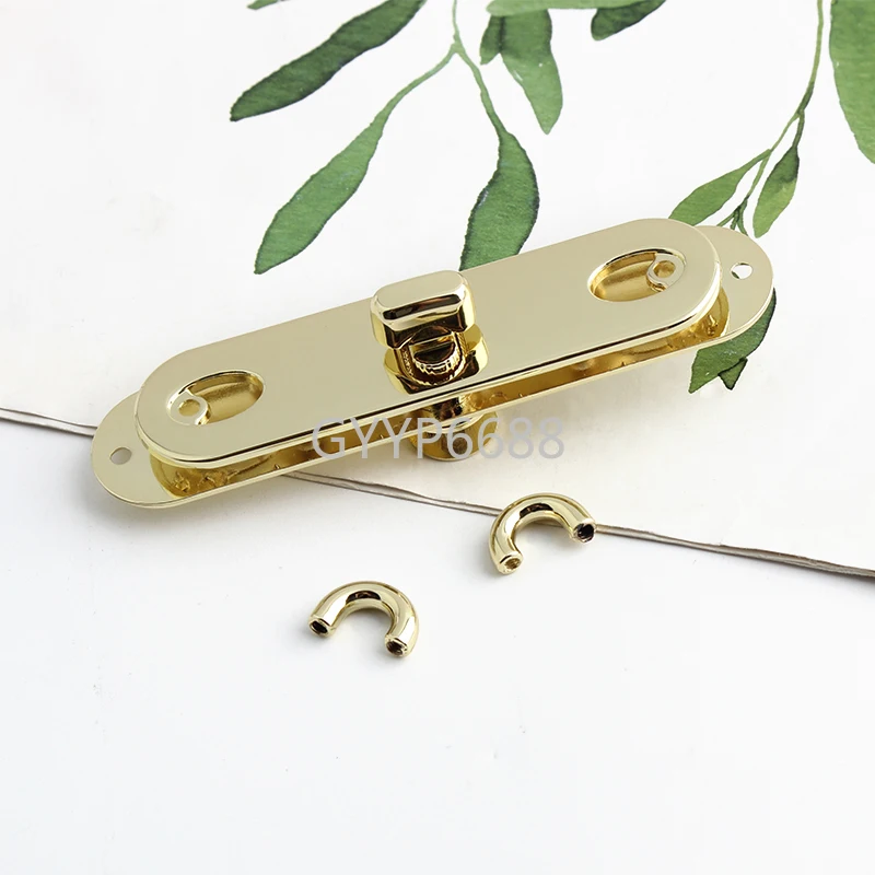 1-5-20Sets Fish Shape Metal Clasp Turn Lock Twist Lock For Bags Handbags Purse Closure Buckles Fasteners Hardware Accessories