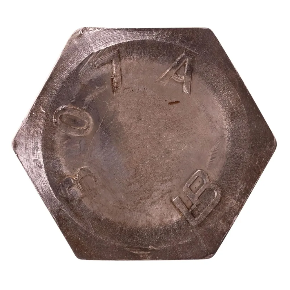 مسامير ذات غطاء سداسي من الخيط الخشن المطلي بالزنك فئة 8.8، M20-2.50 × 170 مم، 35 قطعة، ملولبة جزئيًا بطول 2.25