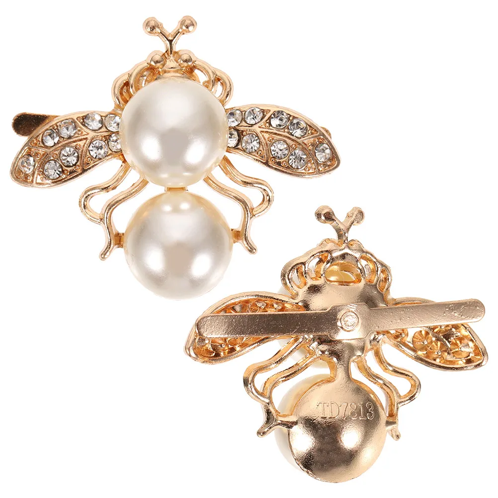

2pcs Hair Accessories Bag Detachable Rhinestone Shoes Jewelry Decoration Buckle Women Insect Shoe Clips