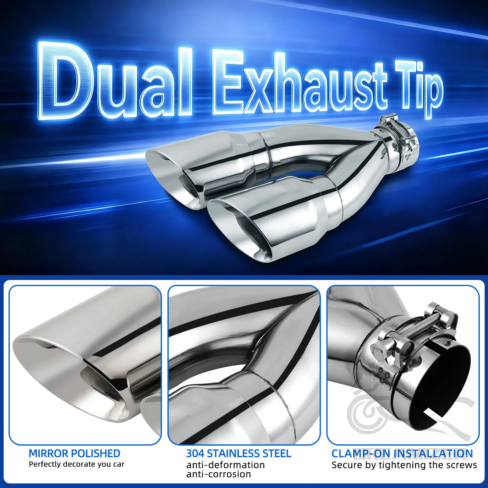 Punta de escape de 3 pulgadas - Pipe Clamp Bar reseña y precio