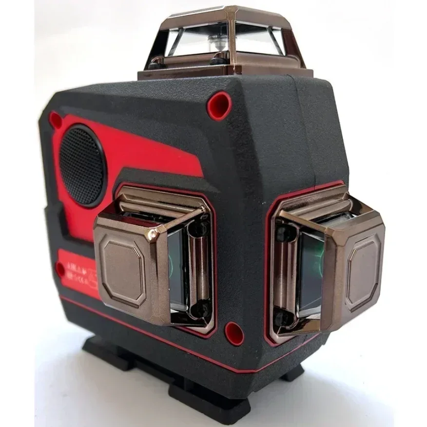 ميلووكي 16 خطًا مقياس مستوى الليزر المتقاطع 360 درجة ° مستويات الليزر الأخضر ذاتية التسوية 4 جوانب درجة عمودية 3-4D مع جهاز التحكم عن بعد