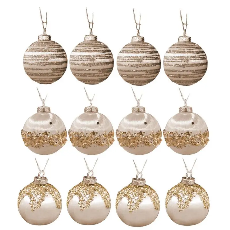 Flocked Christmas Tree Ball Ornaments Christmas Ball Ornaments Velvet Ball Elegant Soft Christmas Balls For Christmas Trees