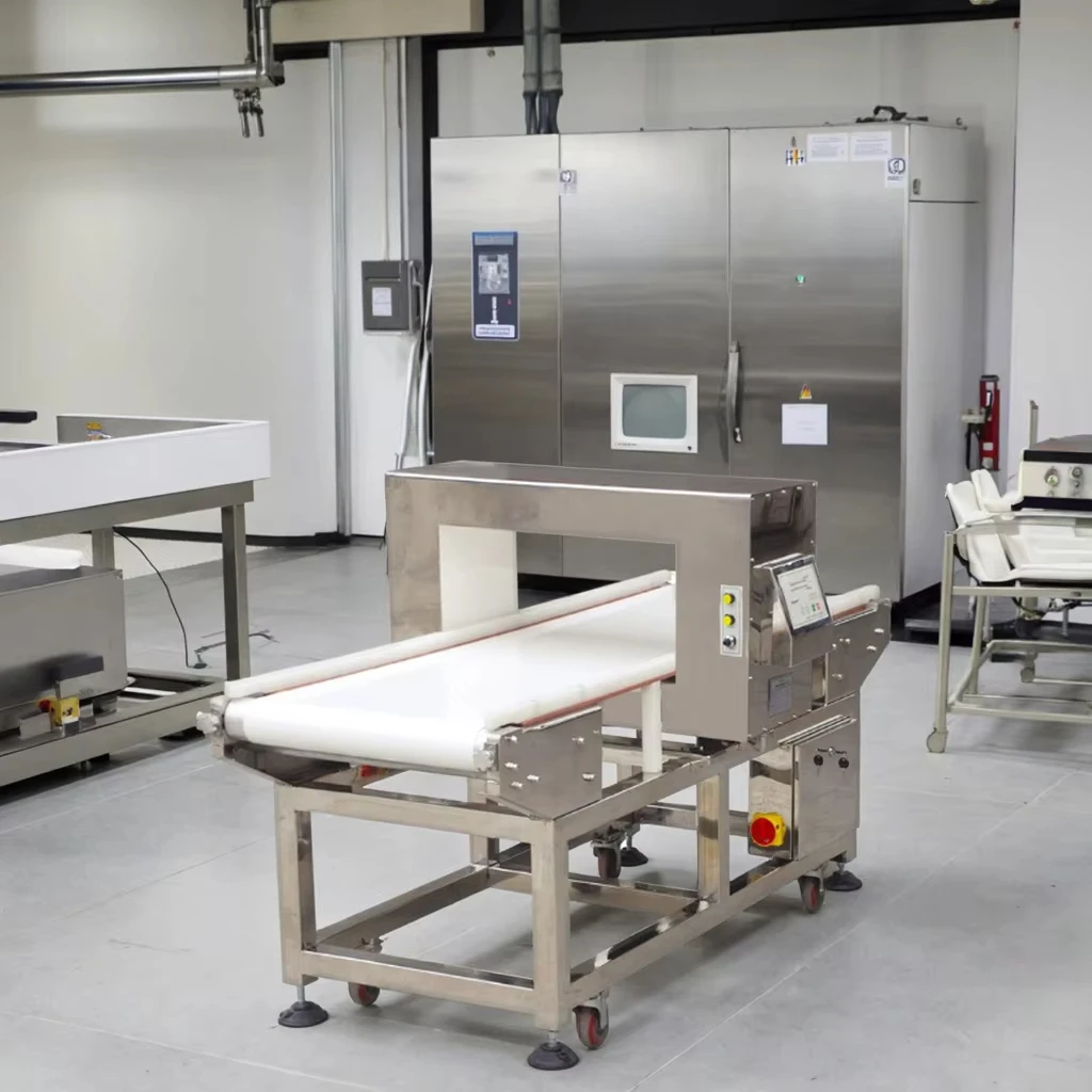 HD High Detection Industrial Metal Detector Machine for Food Industry Treasure Packaging Inspecting Equipment for Minced Meat