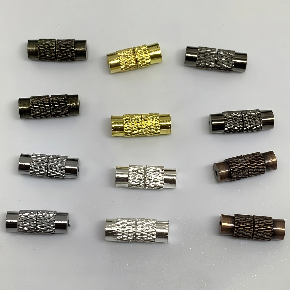 10/20pcs Brass Screw Clasp Closure Fastener End Tip Caps Connectors Barrel Screw Clasp for Bracelet Necklace Making Accessories