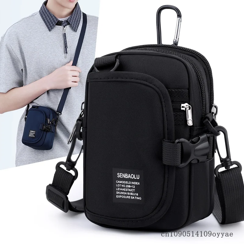 

Men's Waist Pack Casual Travel Purse Waterproof Belt Zipper Tactical Outdoor Fanny Pack Phone Pocket Chest Sling Bag Coin Purse
