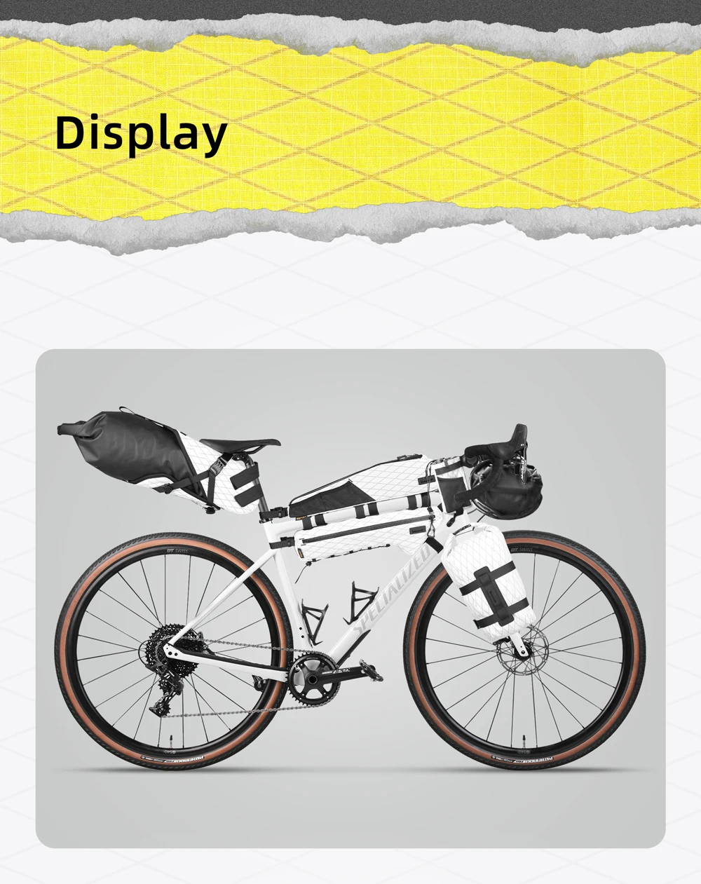 Rhinowalk Fahrradlenkertasche wasserdicht 10l Fahrrad-Reisetasche Trockentasche Bikepacking Fahrradzubehör für MTB – Detail 20