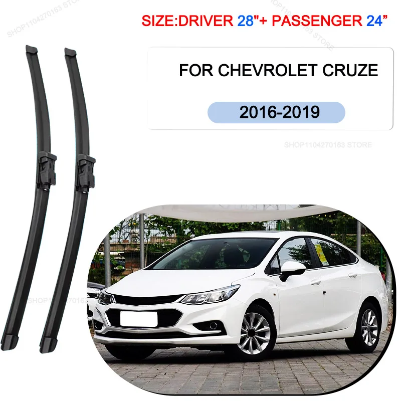 

Car Wiper Blades For Chevrolet CRUZE 2016-2019 Windshield Windscreen Front Window Blades 28"+24" Car Accessories