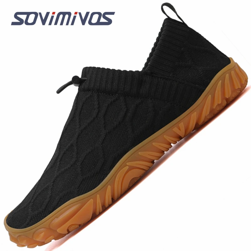 Zapatos descalzos anchos para hombre, zapatillas minimalistas para correr por senderos al aire libre, ligeros y transpirables