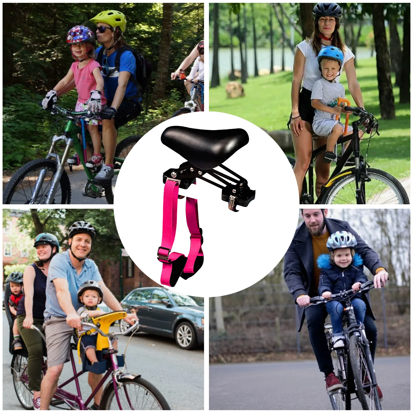 NEW Detachable Front Mounted Kids Mtb Bike Seat Universal Mountain Bike Front Seat Mat Children Bicycle Safety Chair Seat Saddle