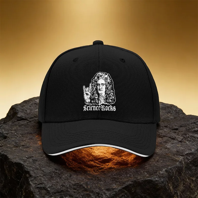 Science Rock Hand Gesture Hat, Unisex Printed Baseball Cap Sandwich Duckbill Cap Sports Cap, Suitable for Daily Commute and Trav