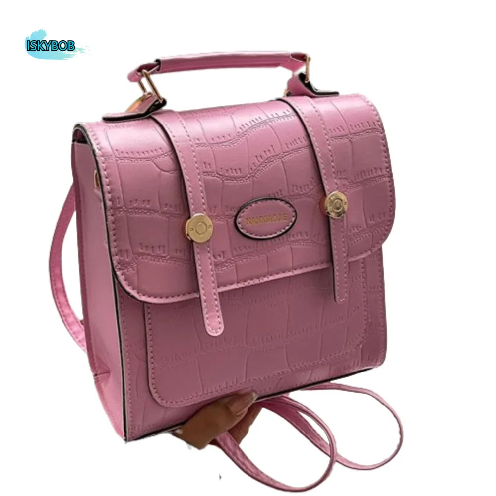 

Mini Backpack Korean Trendy Shoulder Bag PU Leather Multifunction Schoolbags Casual High-end Backpacks Travel