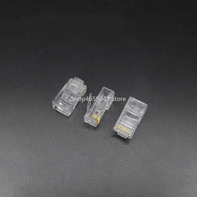 20/50/100Pcs RJ11 6P2C 6P4C 6P6C Crystal Heads  RJ45 8P8C Telephone Internet Modular Plug Jack Network Connector