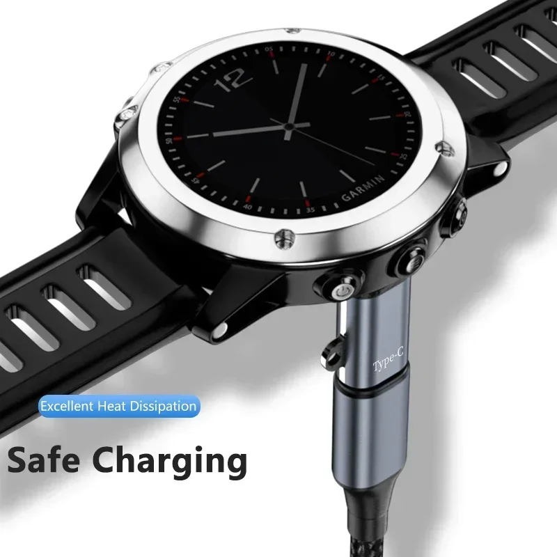 Charging Adapter For Garmin Fenix 7 7X 6 6S 5 5X Venu 2 2S Vivoactive 3 4 Type C/Micro USB iOS Marq Watch Charger Dock Converter image 3