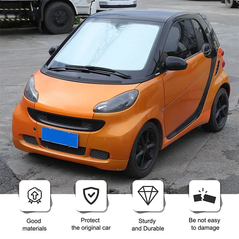 

For Mercedes-Benz Smart Fortwo 451 2009-2015 Car Front Glass UV Protection Sunshade Sun Shade accessories