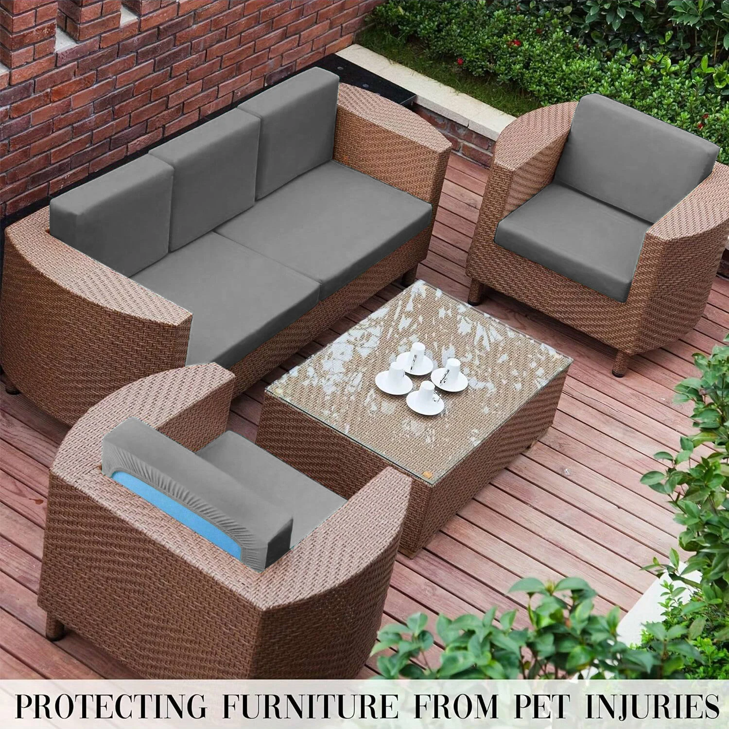 

1pc outdoor simple and modern solid color milk silk elastic all-season universal sofa cushion cover.