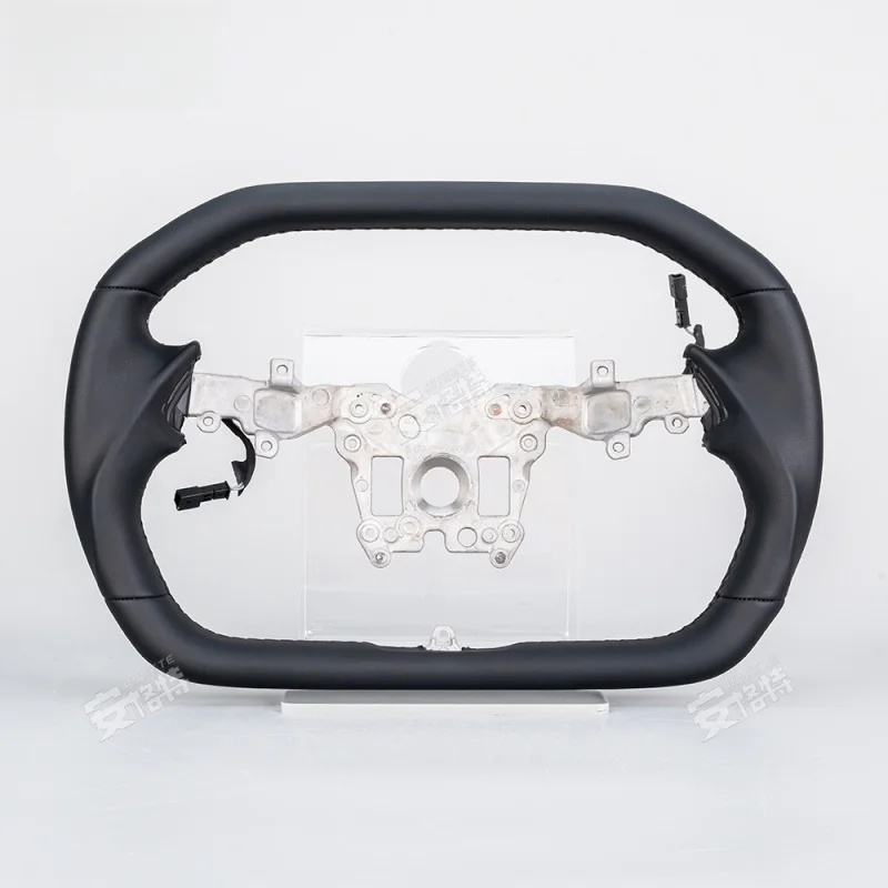 suitable for  Tesla 24 Cyber car models Cross-border bestseller: Full-leather sports pickup steering wheel modification