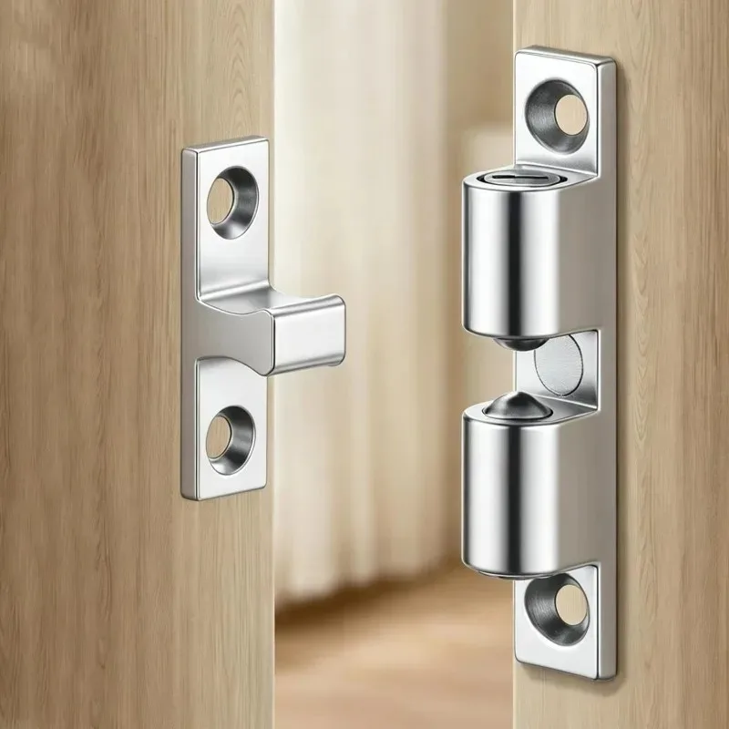 1-20sets Adjustable Spring Ball Type Door Lock Catch Hinges Zinc Alloy Rustproof Easy Install Quiet Snap Cabinet Wardrobe Lock