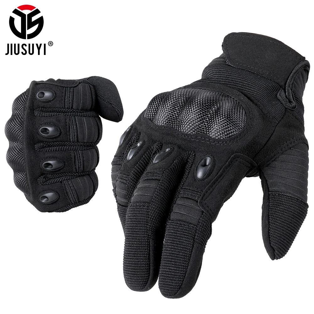 Luvas táticas antiderrapantes ao ar livre para homens, escudo protetor, tela sensível ao toque, esporte, ciclismo, caminhadas, caça, camping,