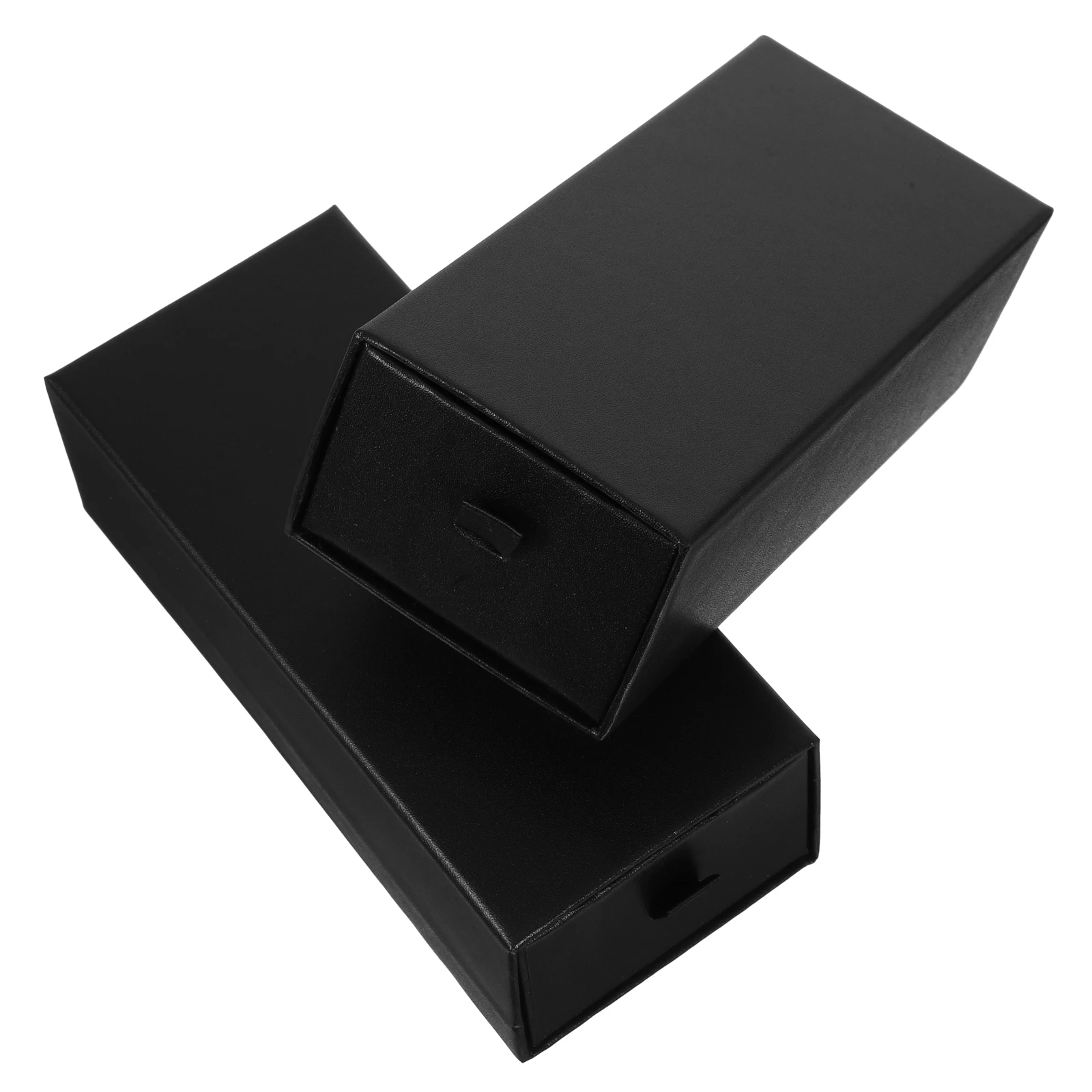 

2Pcs GlassesStorageBox ganizer Eyeglass Case With Clip Black CreativeDrawerDesign HardCase SunglassesTravelOrganizer