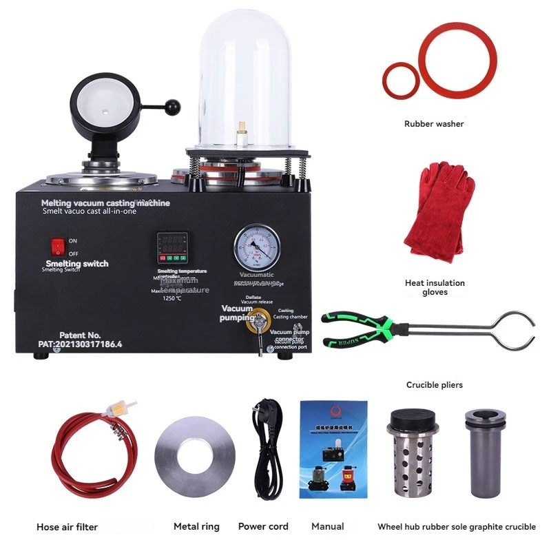 Machine de moulage 3 en 1, dispositif intégré de fusion sous vide, raffinage à haute température, équipement de fabrication de bijoux en or et argent