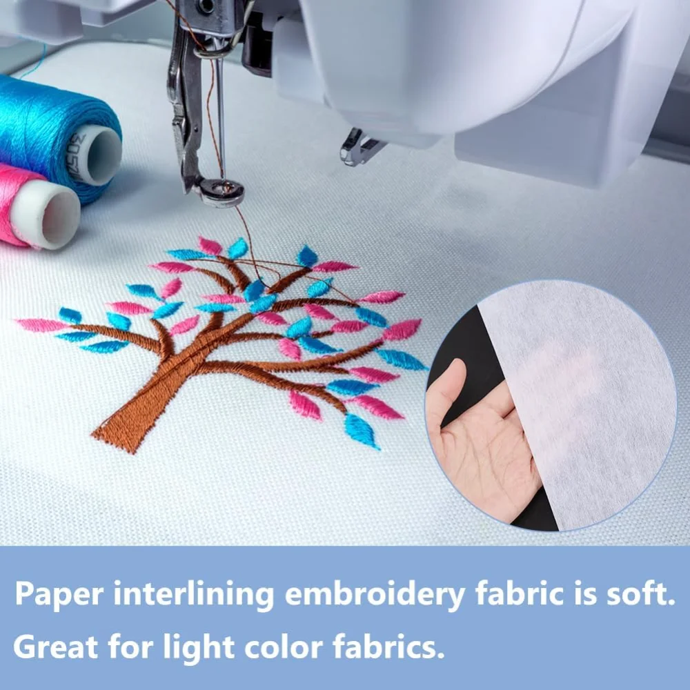 120 Sheets No Show Mesh Embroi - Embroidery Stabilizer Backing ulasan dan harga
