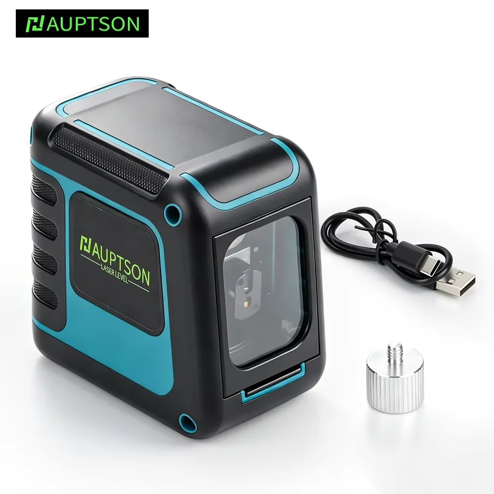 HAUPTSON Laser-Nivelliergerät 2 Linien Selbstnivellierend USB-Aufladbar Grüner Strahl Hohe Sichtbarkeit Messwerkzeug für Heim und Bau – Detail 3