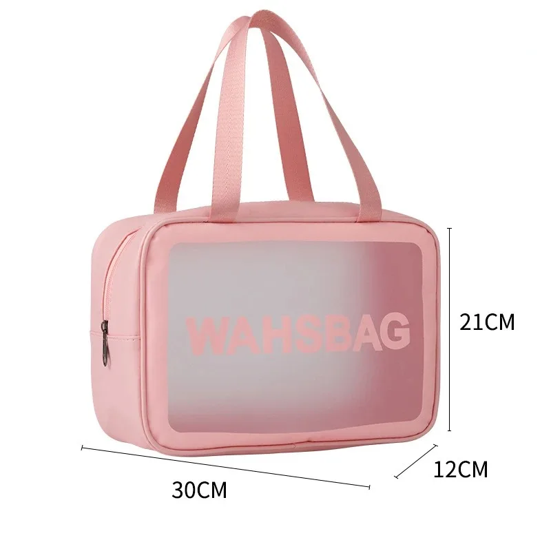 1PC Large Capacity Waterproof Transparent Travel Cosmetic Bag - Portable and Organized Storage for Makeup and Toiletries image 3