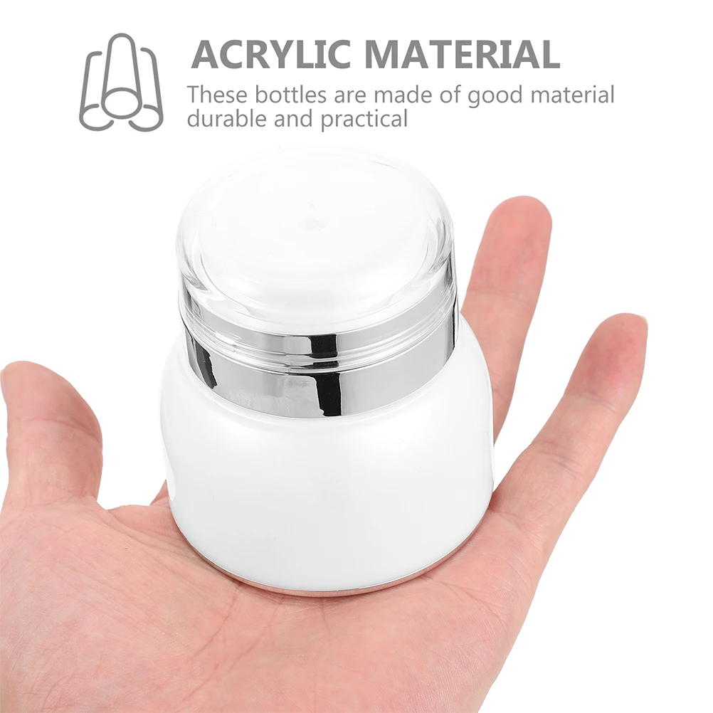 

2Pcs Airless Pump Lotion Container Refillable Travel Bottles Leak Proof Mini Skincare Dispenser Bottles for Toiletries