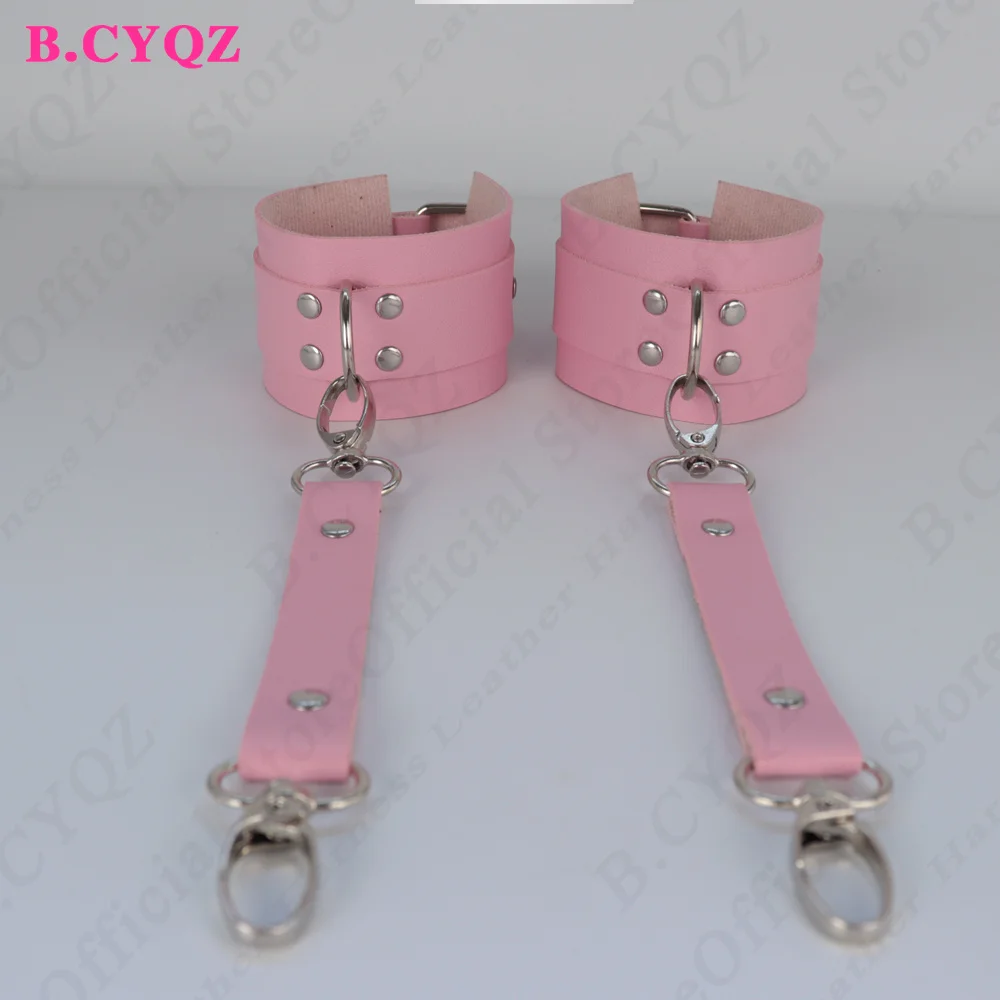 Sexy Woman Harness Garters Pink Thigh Sword Belt PU Leather Body Bondage Bdsm Gothic Leg Strap Rave Festival Clothes Accessories