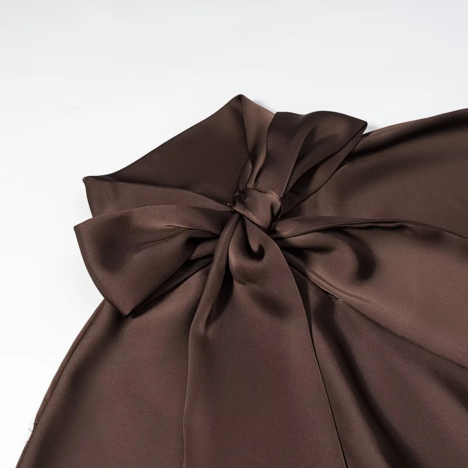 KONDALA-minivestido con cuello de bufanda de satén para mujer, vestido de fiesta de manga larga, moda de primavera 2026, vacaciones, citas, Vestido corto femenino