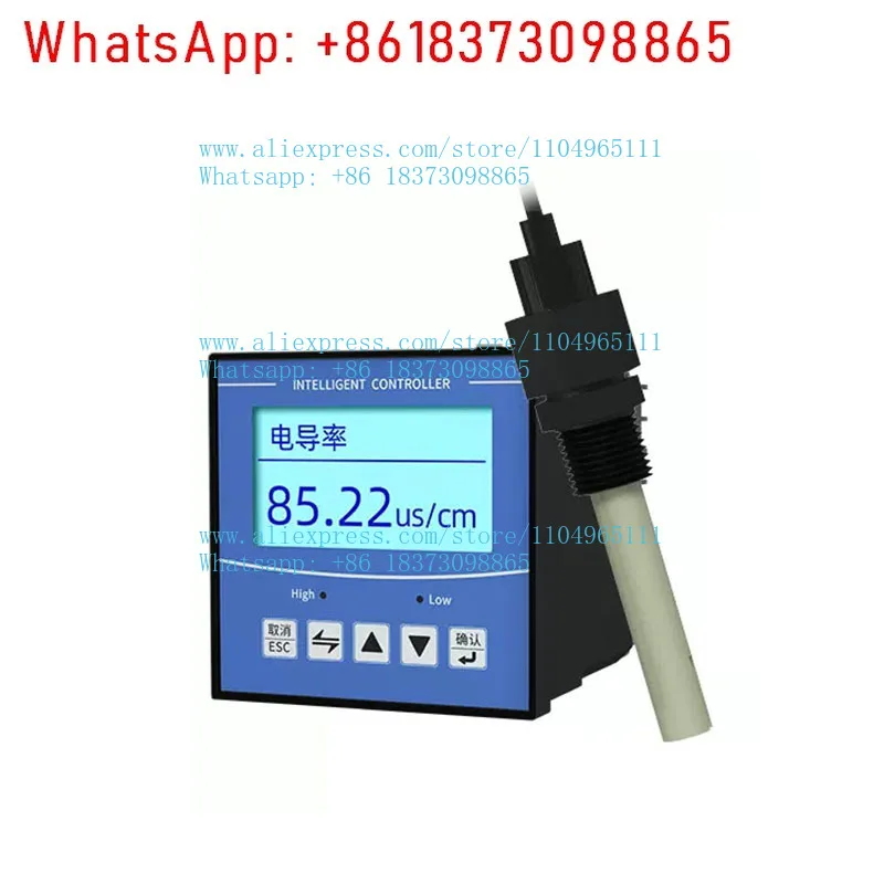 

Water Conductivity Tester High Precision Electrode Sensor EC Water Hardness Water Quality Testing Conductivity Tester
