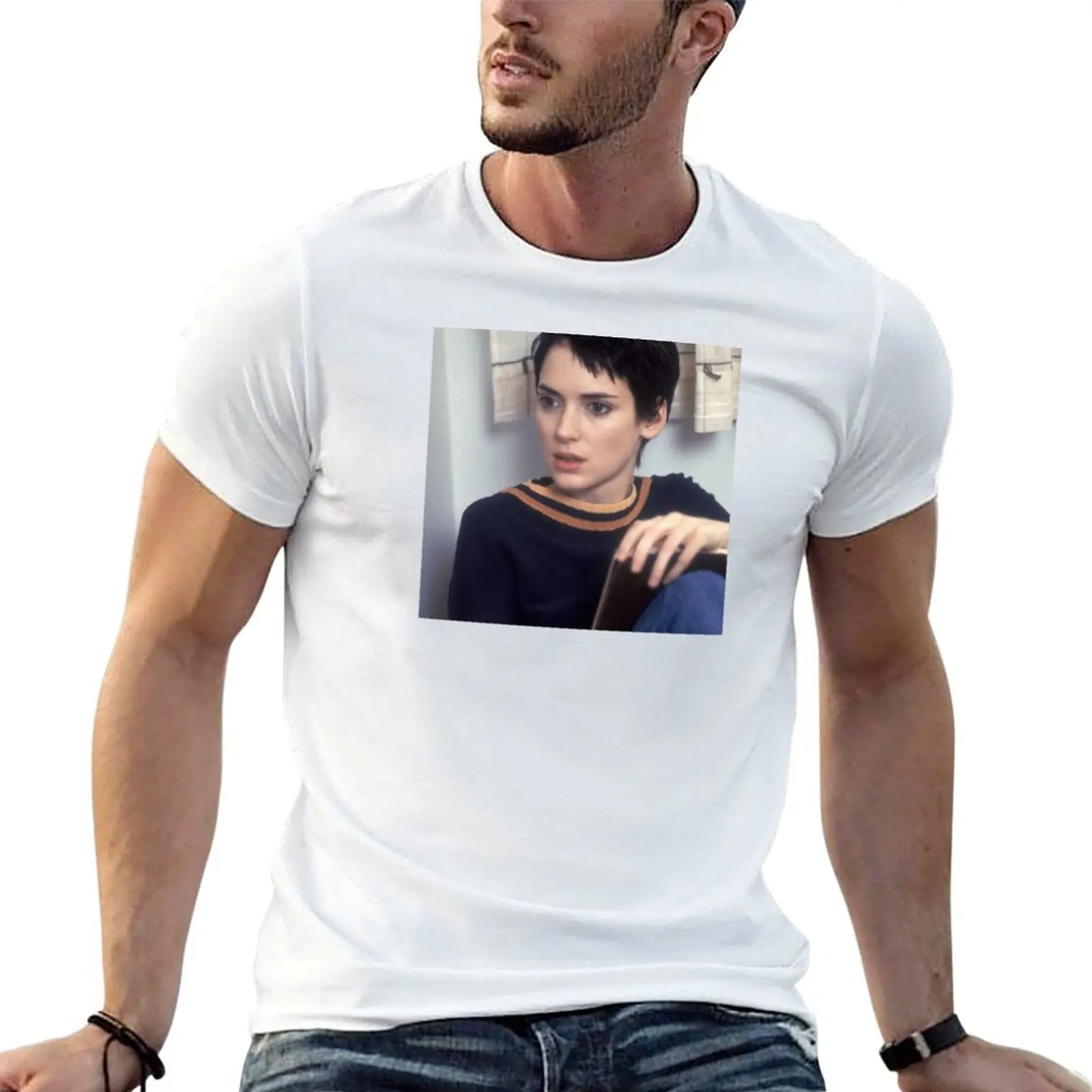 

Winona Ryder T-Shirt t shirts for man cotton man t shirts graphic t shirt custom print T-Shirt