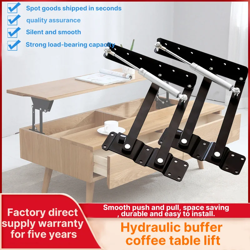 Hydraulic Buffer Coffee Table Lift Dining Table Dual-purpose Lifting Folding Bracket Multi-functional Furniture Hardware