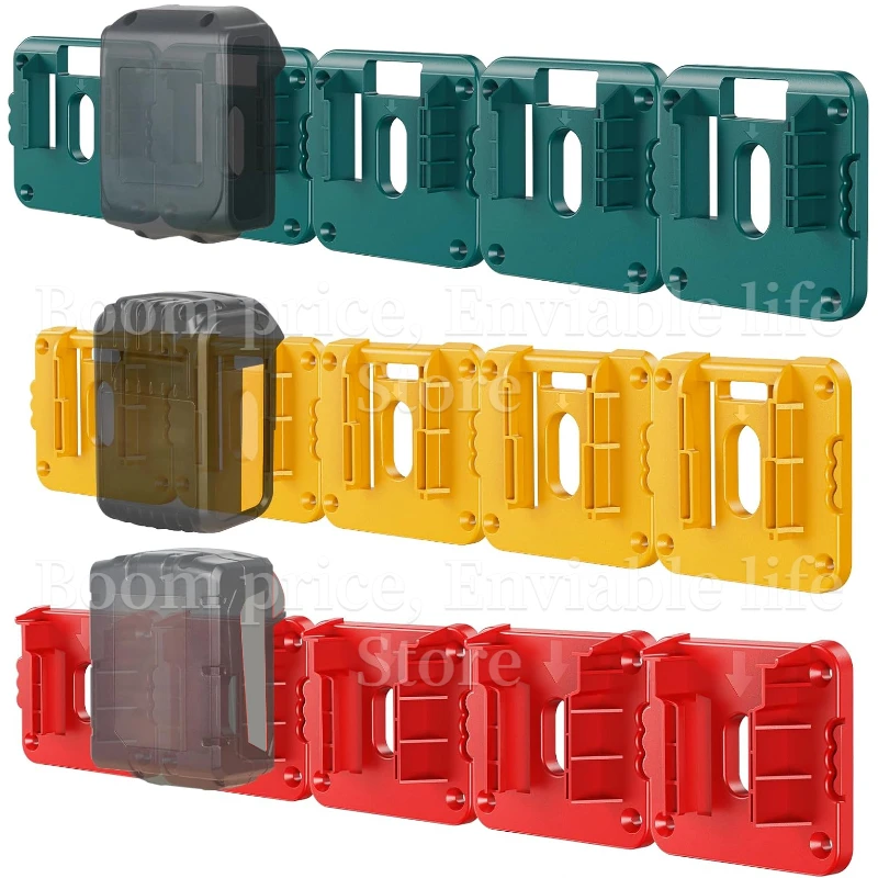 Battery Mount Suporte de Armazenamento para Makita Li-ion Battery Holder Slots Stand Dock Holder Oficina Dewalt Milwaukee 18v