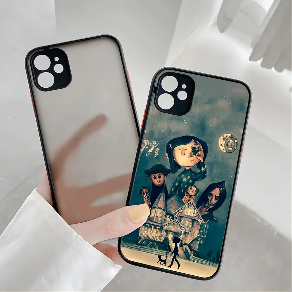 Anime Movie C-coraline Case For Samsung A73 A72 A71 A53 A52 A51 A42 A33 A32 A31 A30 A23 A22 A14 A13 A12 4G 5G Matte Clear Capa