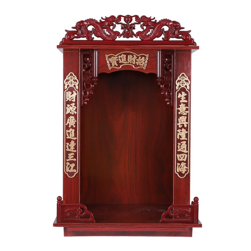 Shrine wall-mounted  wall-mounted household tablet retractable Buddhist for Taiwan shrine