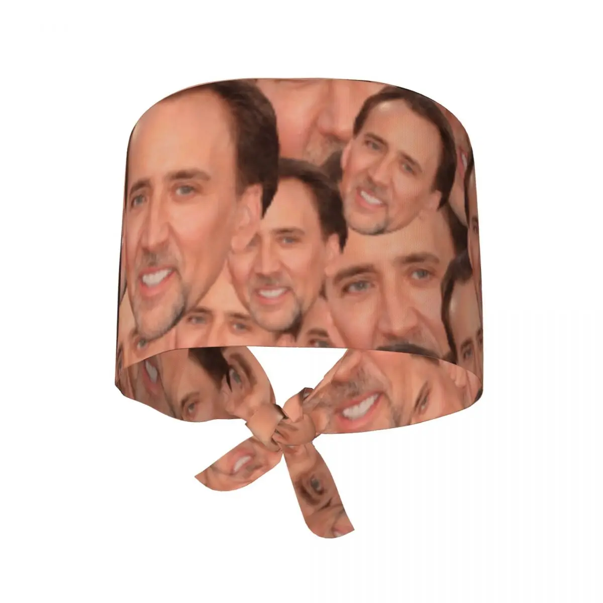 Nicolas Cage Meme Face Operator Nursing Surgical Caps Lab Doctor Spa Working Caps Hat Vintage Unisex   Scrubs Caps