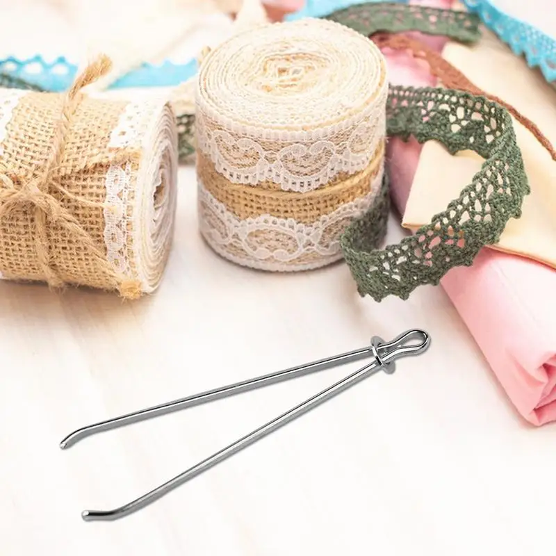 Threader Tool Tweezers Clips Quick & Easy Threader Tool For Fabric Belts Strips Threading Wool All Kinds Of Thicker Ropes