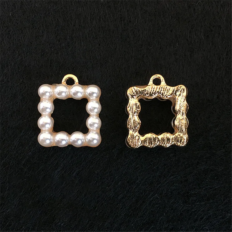 Engood 100 قطعة أزرار اللؤلؤ الخياطة تقليم والزينة الحرفية مشبك DIY بها بنفسك إكسسوارات الشعر وقلادة أقراط المعلقات