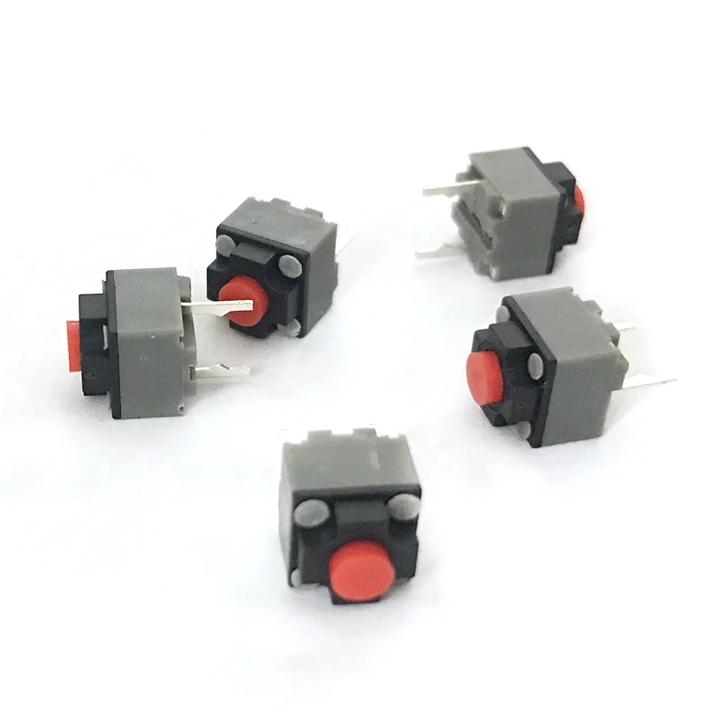 10PCS Silent Mouse Button Switch 6*6*7.3MM Square Microswitch Two Pins 6x6x7.3mm