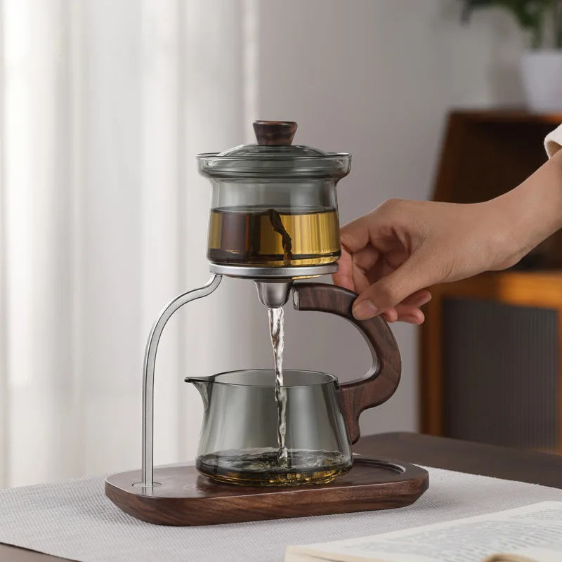 

Lazy Glass Teapot Automatic Floating Cup Tea Set Filter Magnetic Suction Set Home and Office Supplies