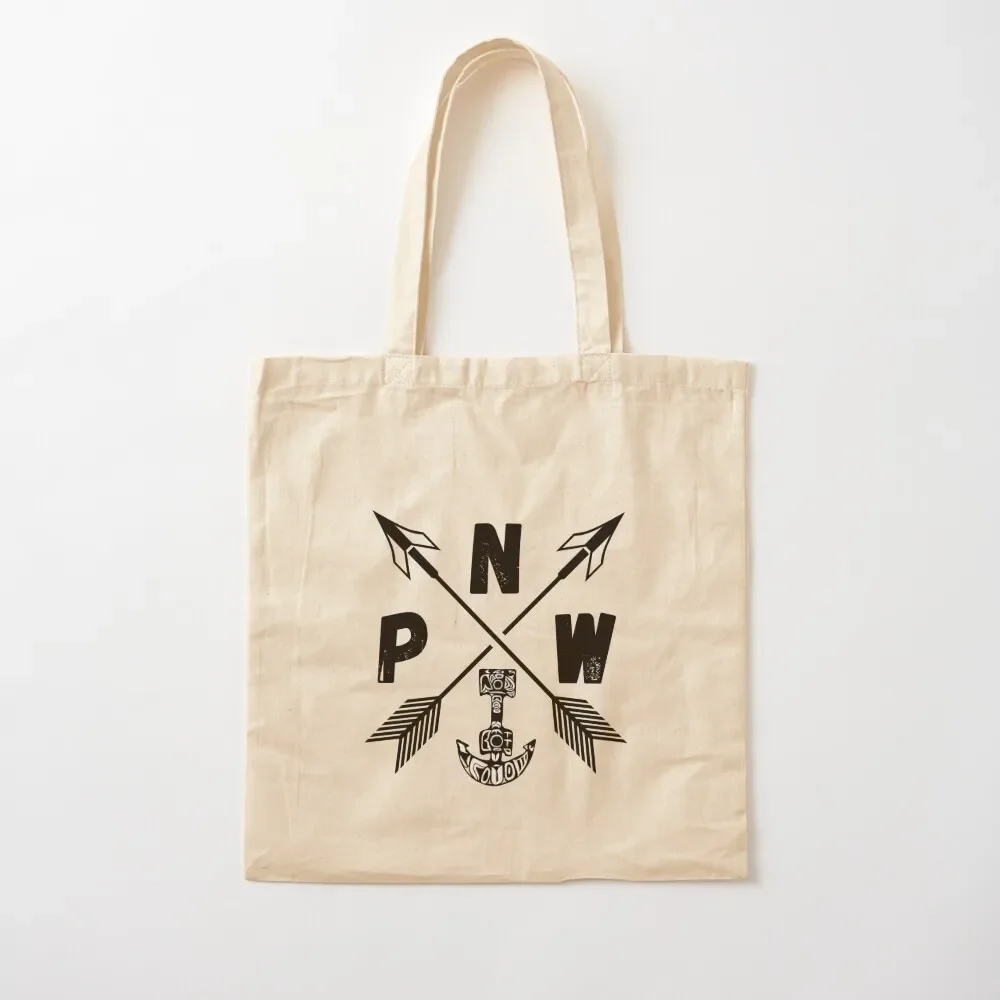 Vintage Pacific Northwest PNW Tote Bag reusable grocery bags large tote custom