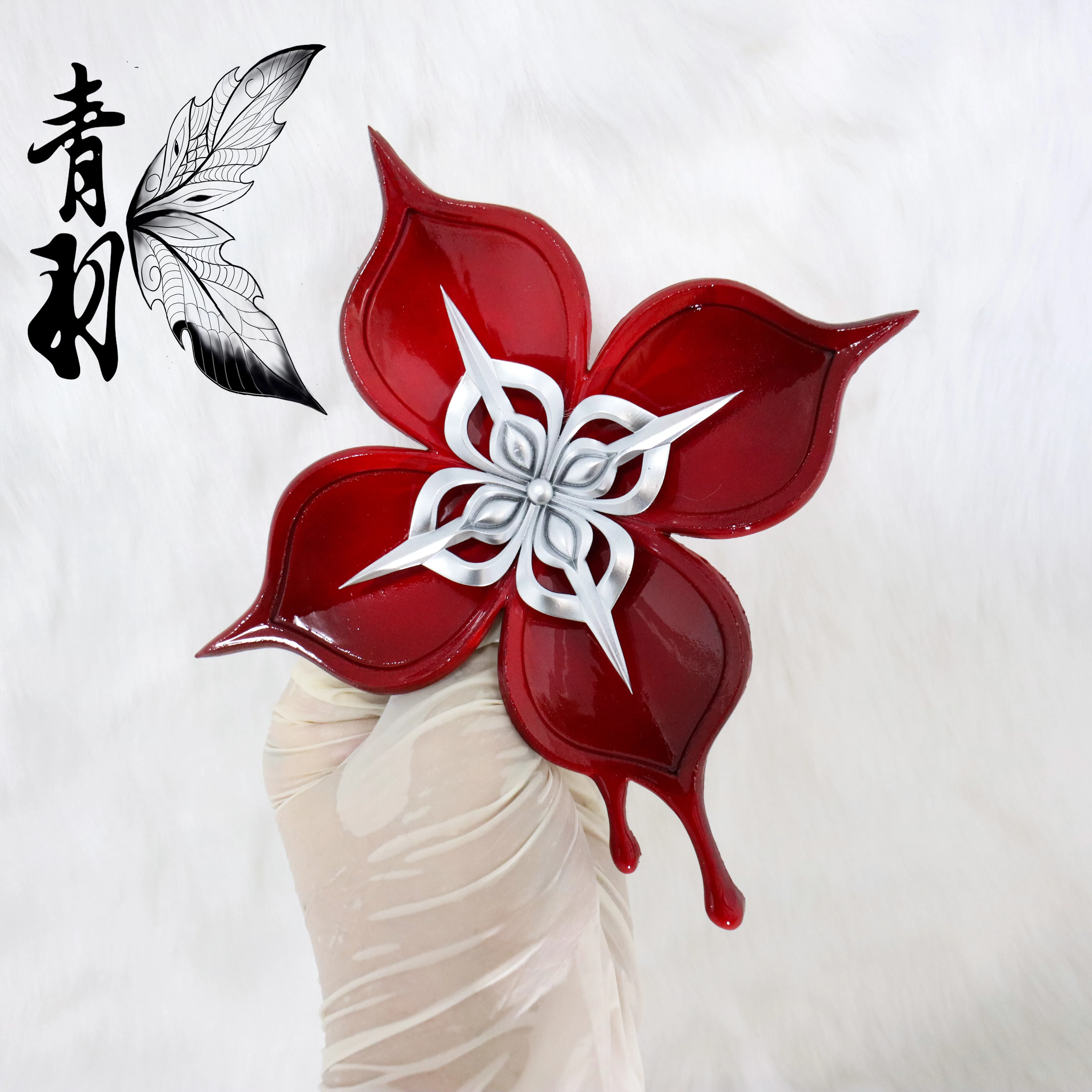 Anime Honkai: Star Rail March 7th Evernight Cosplay Cartoon Barrette Brooch Accessory Breastpin Hairclip Hair Slide Prop Gift