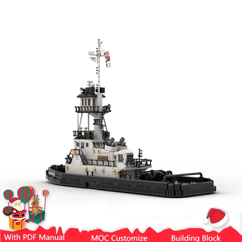 3622 pièces MOC luxe remorqueur modèle blocs de construction créatif technique bricolage assemblage briques jouets enfants et adultes cadeaux de noël