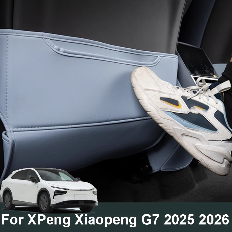 

For XPENG Xiaopeng G7 2025 2026 Car Leather Seat Kick Pad Rear Protection Scratch-resistant Pad Interior Decoration Accessories