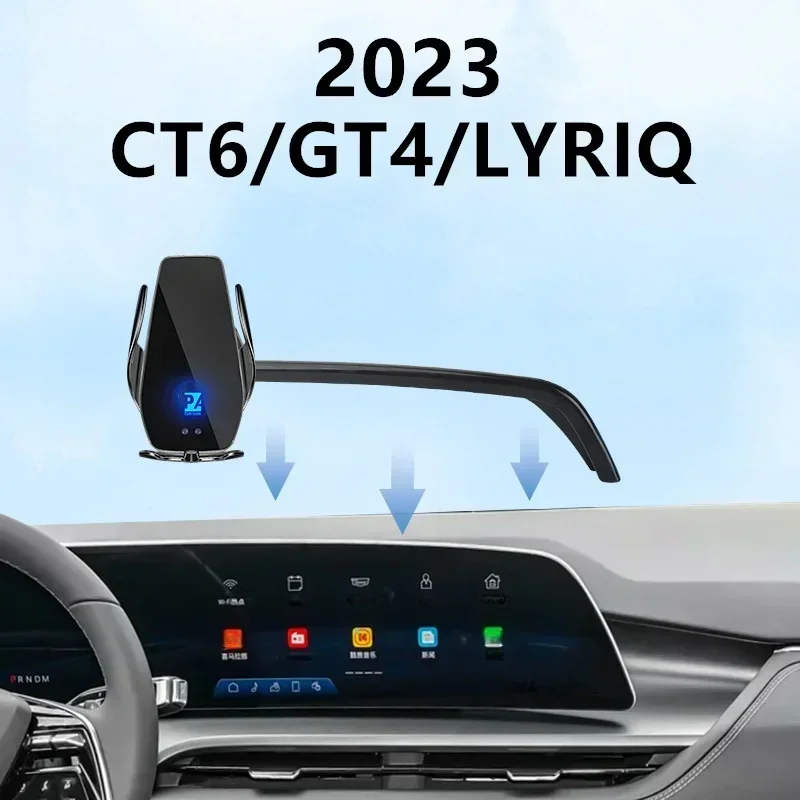 2023 For Cadillac LYRIQ CT6 GT4 Car Screen Phone Holder Wireless Charger Navigation Modification Interior 33 Inch Size